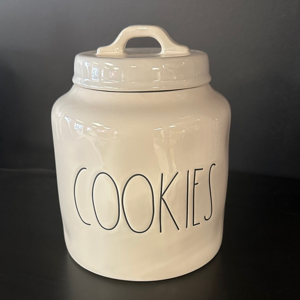 Rae Dunn Cream Ceramic Cookie Jar